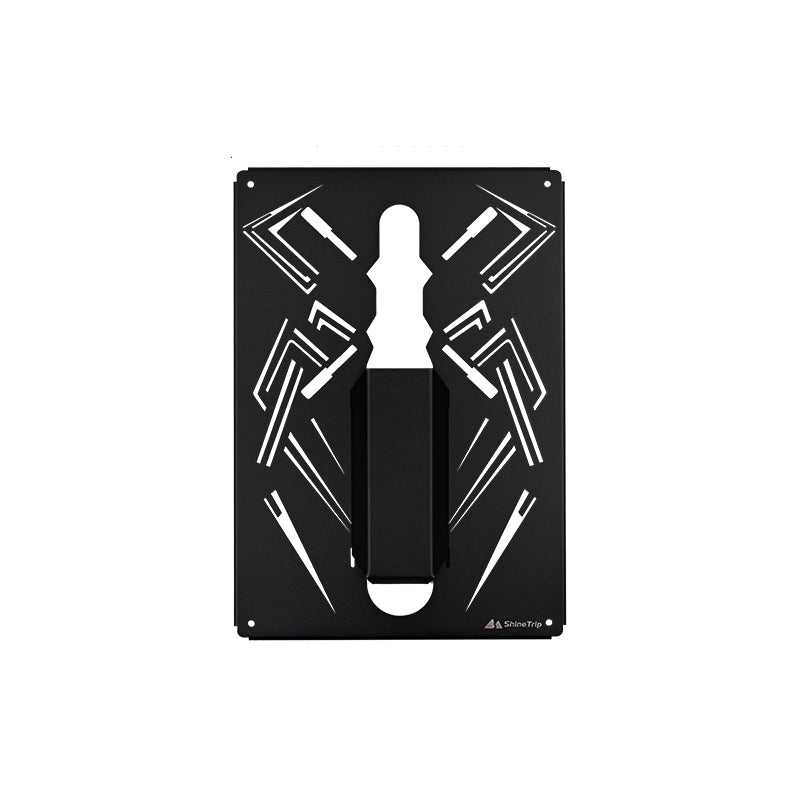ShineTrip 05 Series Black Mist Modular Integrated Camping Kitchen Table (Spider Cutout Panel for Camping Stove)