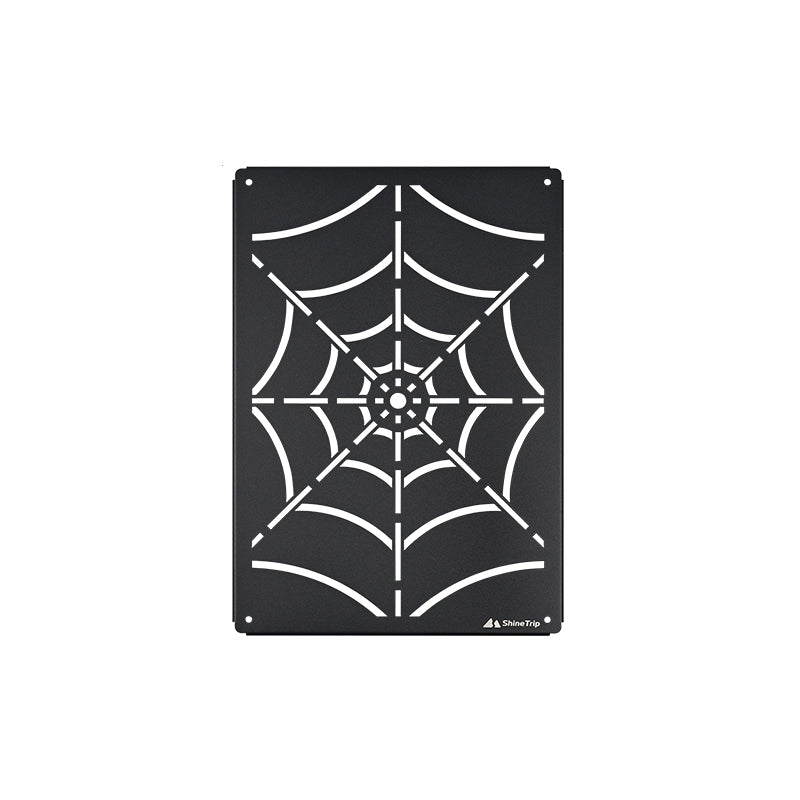 ShineTrip 05 Series Black Mist Modular Integrated Camping Kitchen Table (Spider Web Cutout Panel)